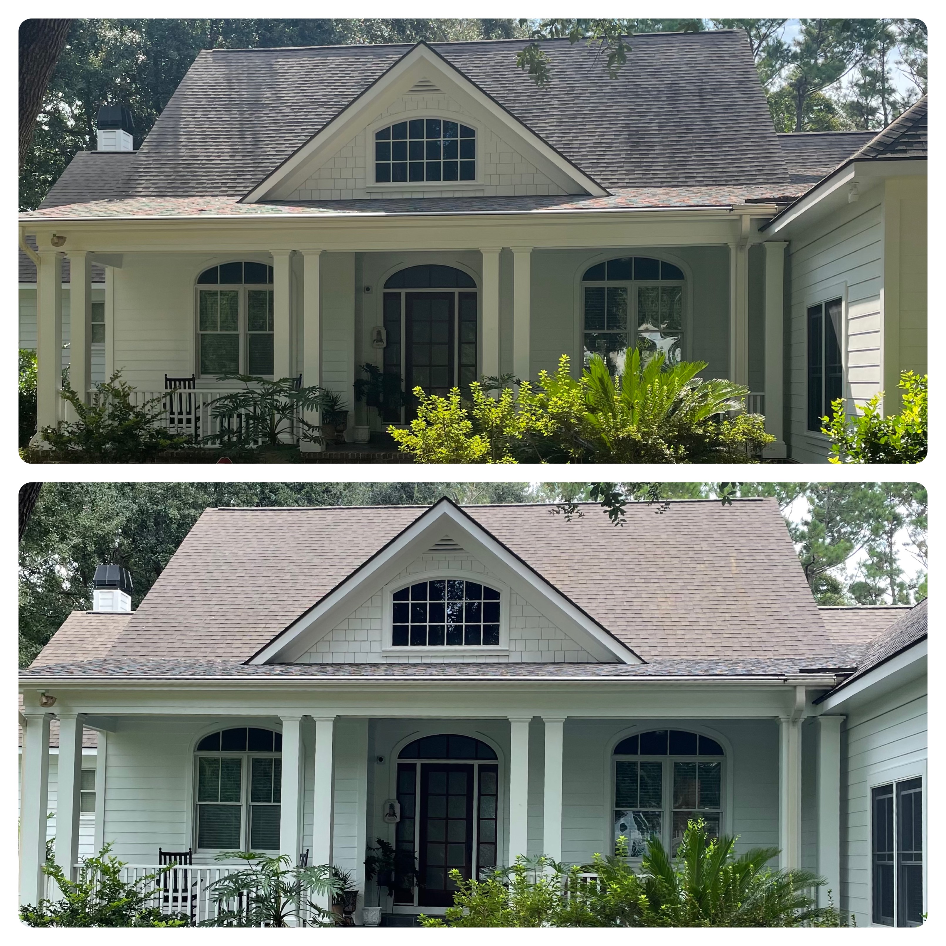 Before and After Roof Wash Photos  